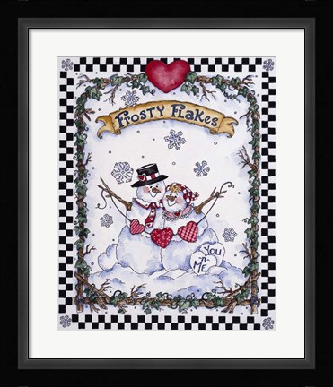 Framed Frosty Flakes Print