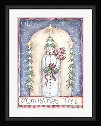 Framed O Christmas Tree Print
