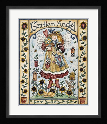 Framed Gardien Angel Print