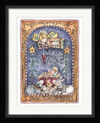 Framed What Shall I Give Him Print