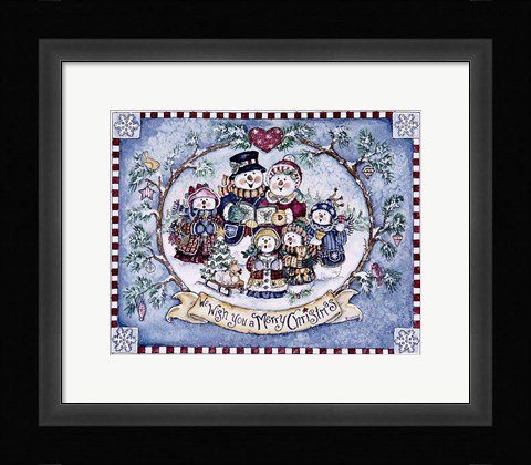 Framed We Wish You A Merry Christmas Print