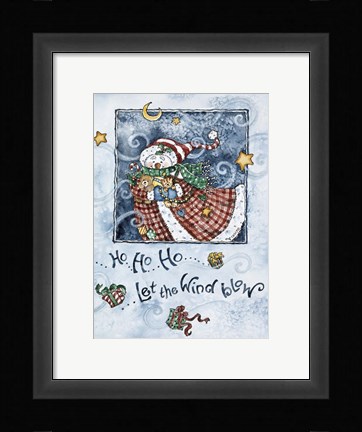 Framed Let The Wind Blow Print