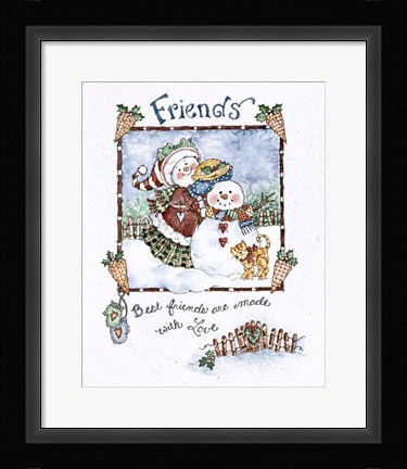 Framed Friends Print
