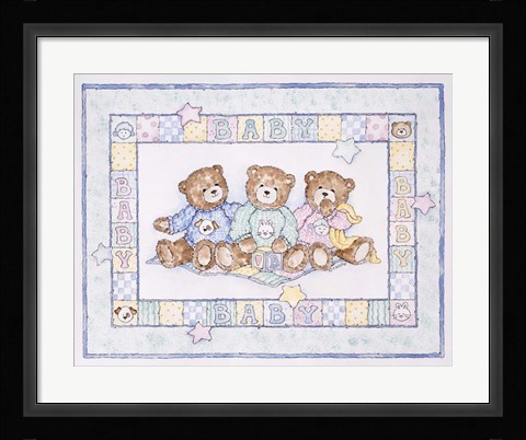 Framed Baby Bears Print