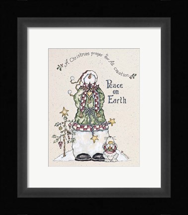 Framed Christmas Prayer Print