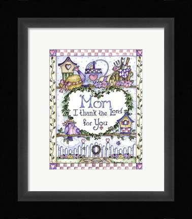 Framed Mom Design Print