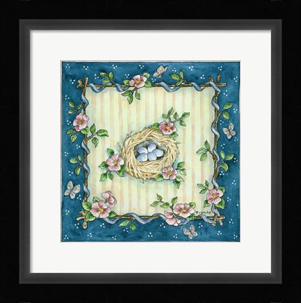 Framed Bird Nest Print