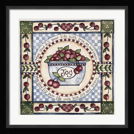 Framed Love, Joy, Peace Print