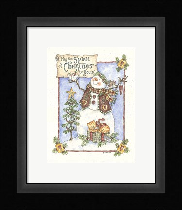 Framed May The Spirit Of Christmas Be Yours Print
