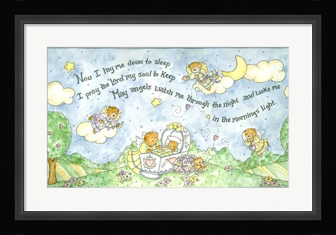Framed Now I Lay Me Down To Sleep Print