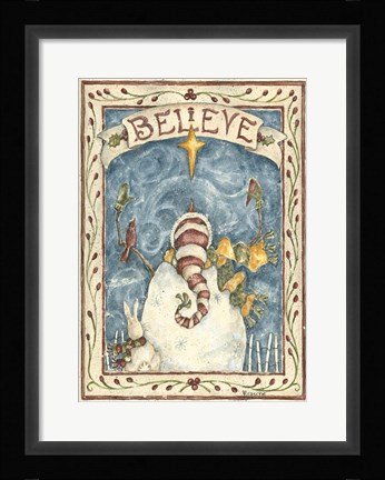 Framed Believe Print
