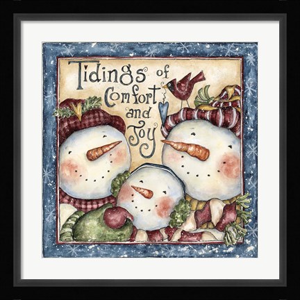 Framed Tidings Of Comfort And Joy Print