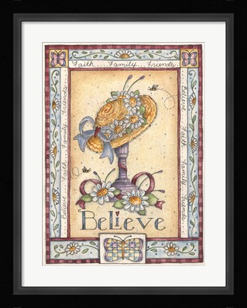 Framed Believe Print