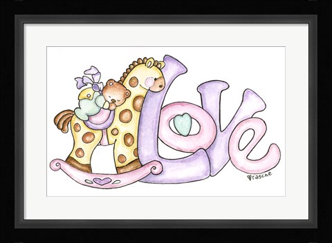 Framed Baby - Love Print