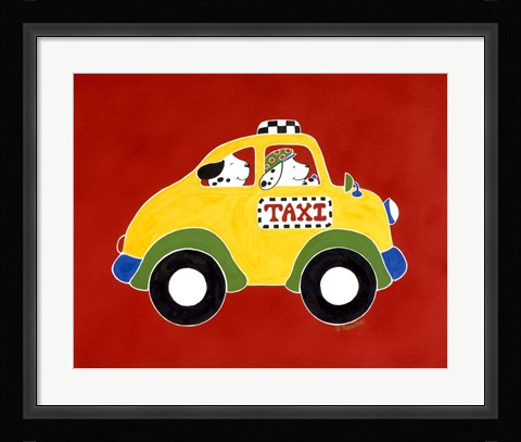 Framed Taxi! Print