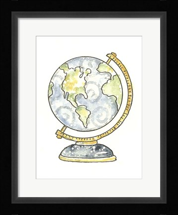 Framed School Globe Print