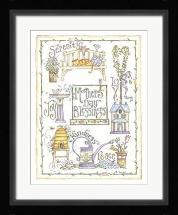 Framed Mother Border Print