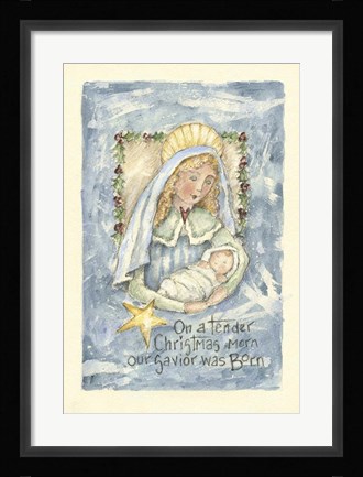 Framed On A Tender Christmas Morn Print