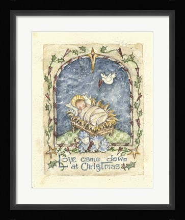 Framed Love  Came Down At Christmas Print