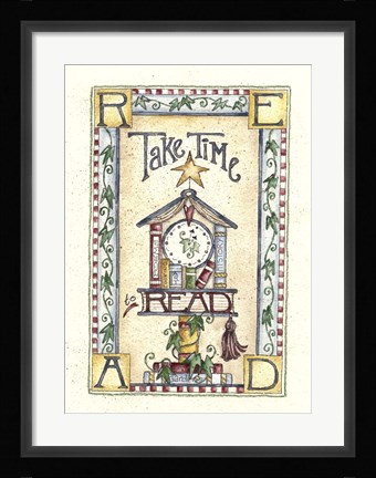Framed Take Time To Read Print