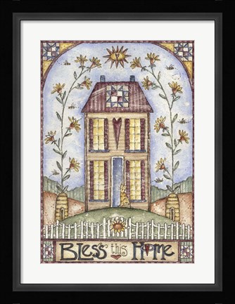 Framed Bless This Home Print