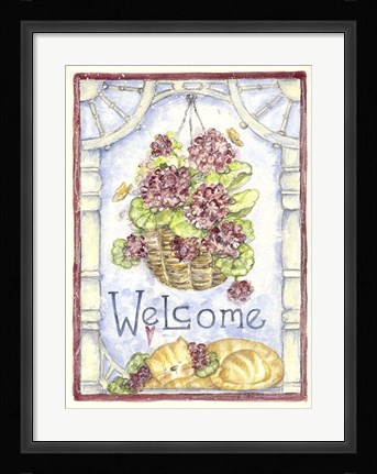 Framed Welcome Print