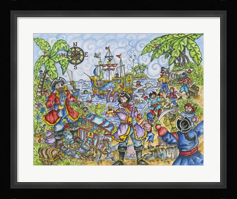 Framed Pirate Print