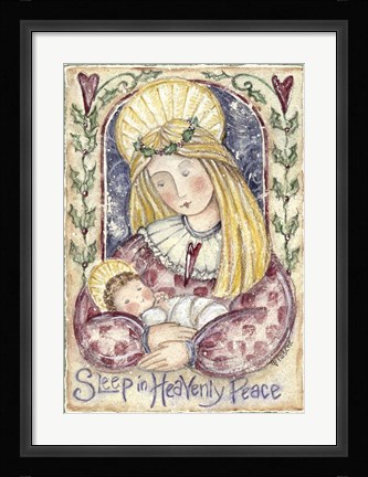 Framed Sleep In Heavenly Peace Print