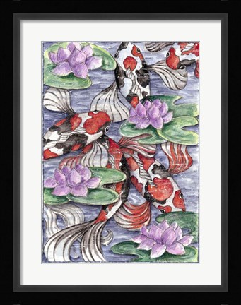 Framed Koi Print