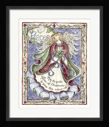 Framed Peace Angel Print
