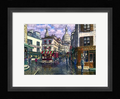 Framed Montmartre A Break In The Storm Print