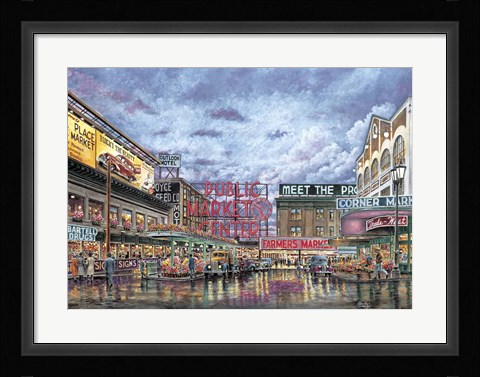 Framed Pike Place Market Print