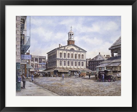 Framed Faneuil Hall, c.1915 Print