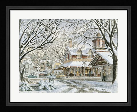 Framed Waiting For The 4,15 Print