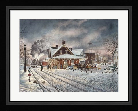 Framed Wilton, N.H. Print