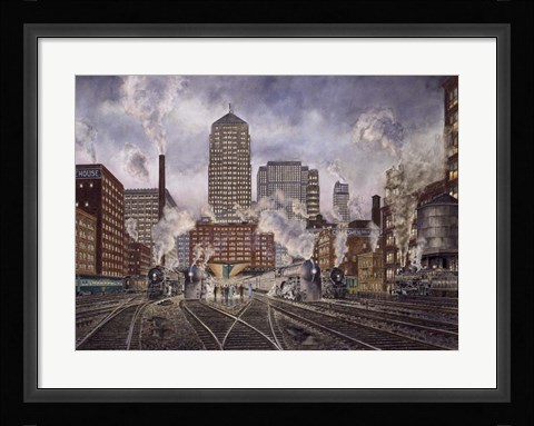 Framed 20Th Century Ltd., Leaving Chicago Print