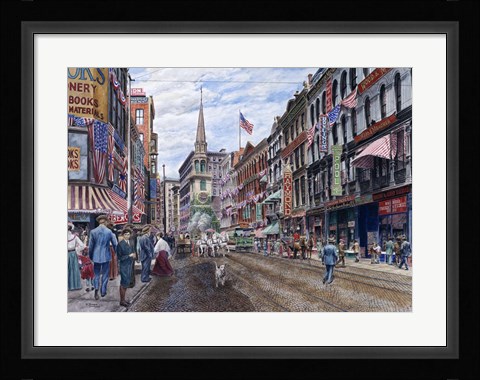 Framed Boston Print