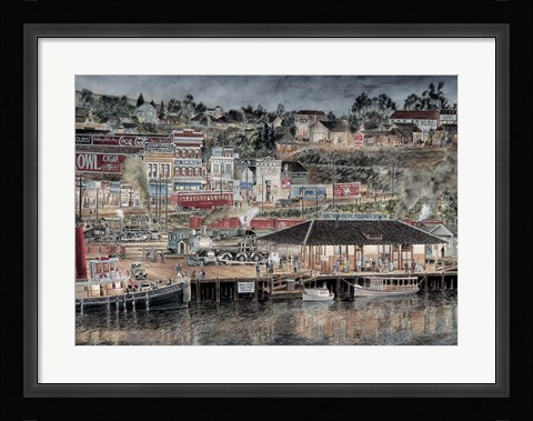 Framed San Pedro By Starlight Print