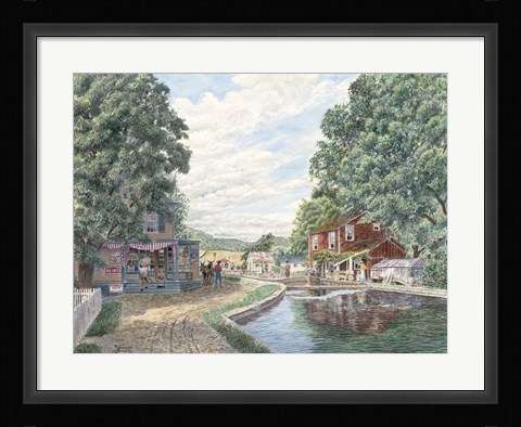 Framed Summertime, Morris Canal Print