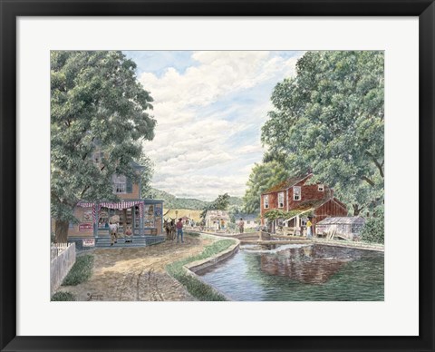 Framed Summertime, Morris Canal Print