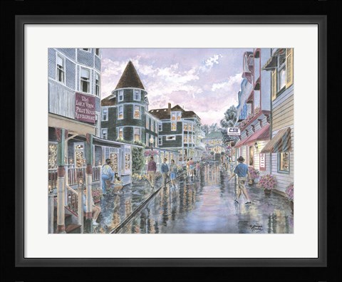 Framed Mackinaw Sunset Print