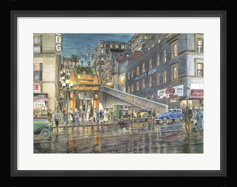 Framed Flight By Night Print