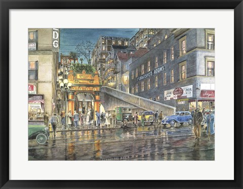 Framed Flight By Night Print