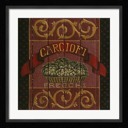 Framed Artichoke Print