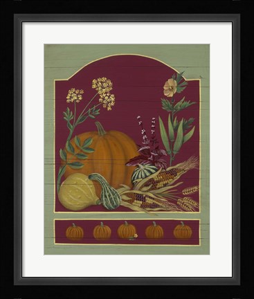 Framed Pumpkin / Autumn Print