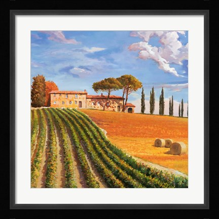 Framed Colline Toscane (Detail) Print