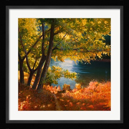 Framed Radura sul Fiume Print