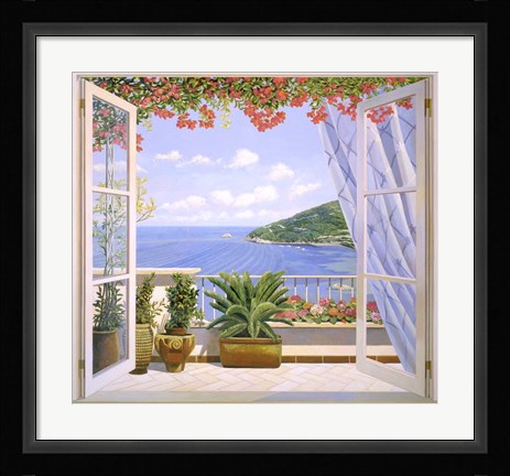 Framed Finestra sul Mare Print