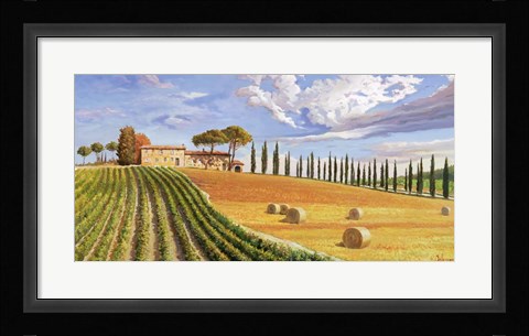 Framed Colline Toscane Print