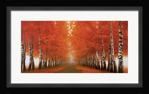 Framed Viale di Betulle Print
